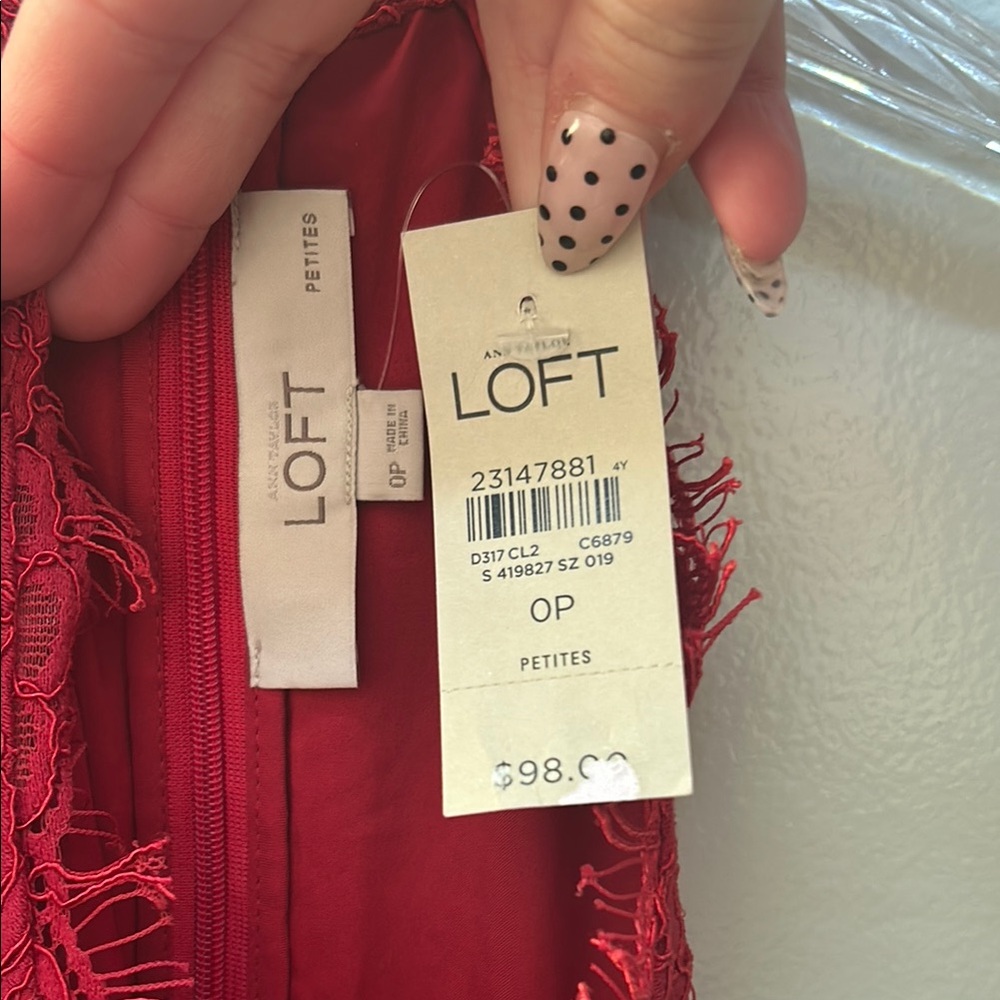 Red Lace Halter Dress - Picture 2 of 5